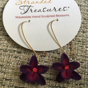 Earrings Orchid Hoop